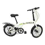 Bicicleta Plegable Firebird Curve Rodado 20 Frenos A Disco.