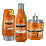 Kit Cauterização Forever Liss Shampoo Condicionador Máscara