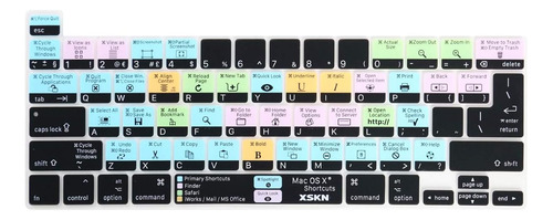 Protector Teclado Shorcuts Mac Os X Para Macbook Air 2020