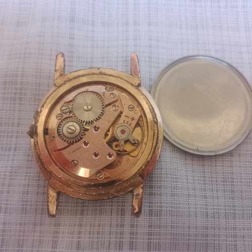 Antiguo Reloj Aetos Geneve 17 Jewels Cal 81-2 Para Reparar