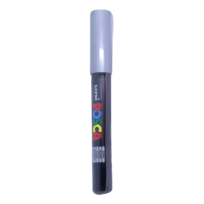 Marcador Posca PC-1M Plateado Acrílico Punta Fina 0.7mm Papel | MercadoLibre