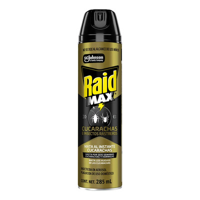 Insecticida en Aerosol Mata Cucarachas Raid Max 285ml | MercadoLibre