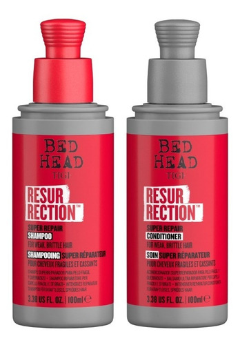 Kit Sh + Aco Tigi Bed Head Resurrection Reparador 100ml