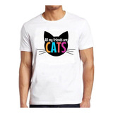 Polera Unisex Gato Mascotas Mis Amigos Algodon Estampado