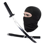 Espada Ninja Disfraz Halloween Metalizada Flexible 60cm 