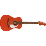 Guitarra Electroacústica Fender Malibu Player Frd Wn Color Rojo