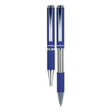 Bolígrafo Deslizable Pluma Slide Pen Punto Mediano Zebra. Color De La Tinta Negro Color Del Exterior Azul