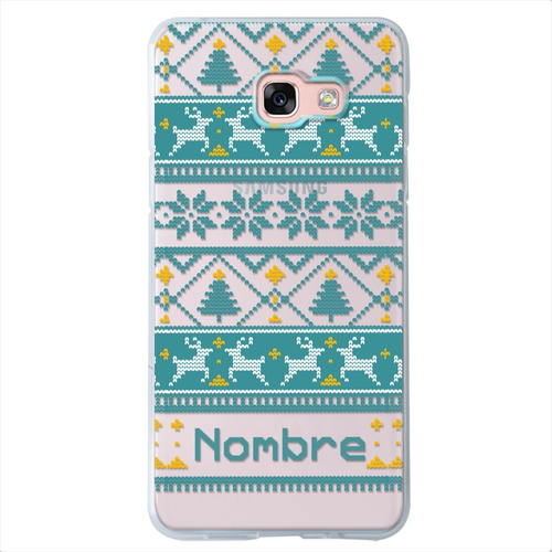 Funda Para Galaxy Ugly Sweater Navidad Personalizada Nombres