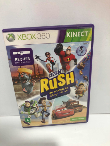 Jogo Kinect Rush Uma Aventura Disney Original Xbox 360