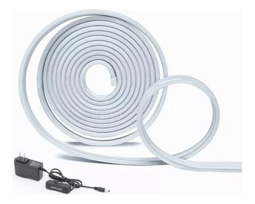 Tiras De Led Luz De Neón Flexible 5m Manguera Con Fuente 12v