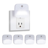 Eneteck Paquete De 4 Luces Nocturnas Enchufables Para Pared,