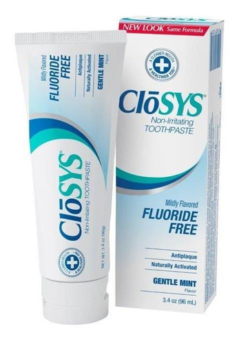 Pasta Dental Closys Libre De Fluoruro, De 3.4 Onzas