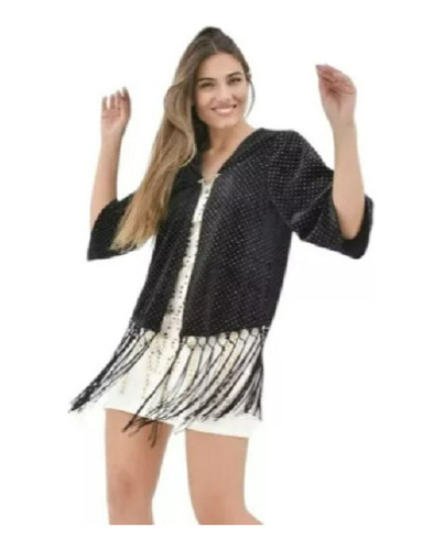 Kimono Casaca Con Brillos Brillitos Eventos Fiesta