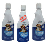 Kit 3 Limpador De Orelha Pet Clean Para Cães E Gatos-500ml