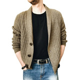 Jersey De Punto De Los Hombres Cardigan De Moda Cool