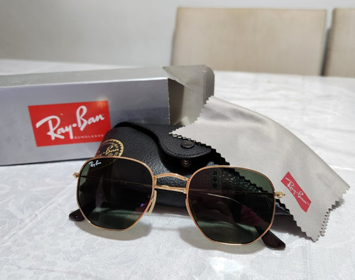 Óculos Ray-ban Hexagonal Original Rb3548nl- Quase Sem Uso