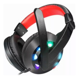 Auriculares Gamer Con Mic Pc Vincha Led Cable Usb Aux Compu