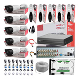 Cámaras De Seguridad Dahua Dvr 16 Ch+ 10 Cámaras + Disco