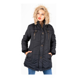 Campera Camperon Larga Mujer Inflable Abrigada Impermeable!