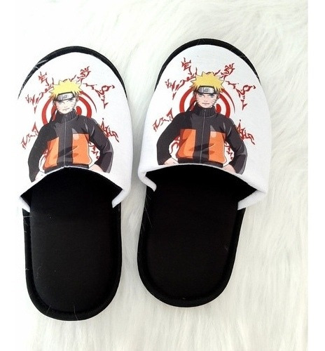 Presente Naruto Jovem Infantil Criança Pantufa Personalizada