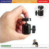 Mini Cabeça Bola Dslr Câmera Celular 1/4 M4 Tripé Youtuber
