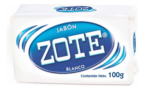 Jabón Zote Blanco, 30 Piezas De 100g C/u