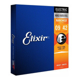 Kit 2 Cordas Guitarra Elixir Nanoweb 09/42 Orig. Selo Izzo