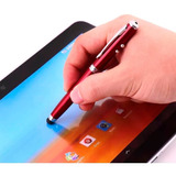 Pluma 4 En 1 Stylus Touch Lampara Láser Capacitativa Calidad