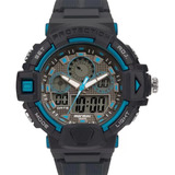 Relogio Mormaii Masculino Action Azul Mo1102 8a