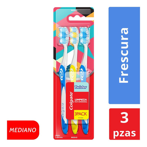 Cepillo Twister Colgate(1 Disp) Pack X 3 Cepillos