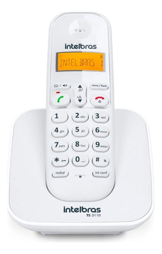 Telefone Sem Fio Digital Intelbras Ts 3110 Branco 