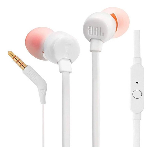 Auriculares In-ear Jbl Tune 110 Jblt110 X 1 Unidades White