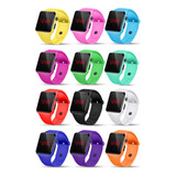 30pz Relojes Estudiantes Simple Led Cuadrado Fiesta Mayoreo