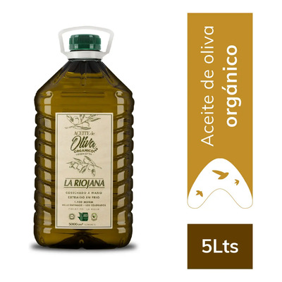 Aceite Oliva Organico Extra Virgen X 5 Litros La Riojana | Mismo precio en cuotas