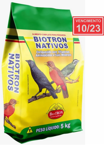 Biotron Nativos - Ração Extrusada Sabor Banana - 5 Kg + Top