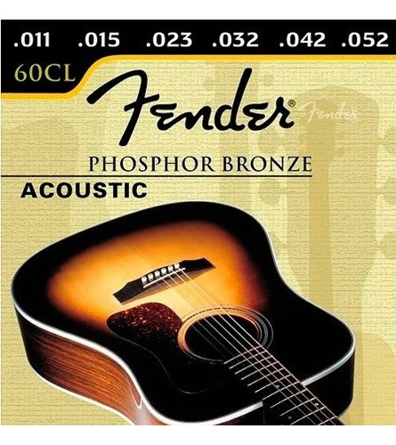 Fender Cuerdas Guitarra Electroacústica Phosphor Bronze