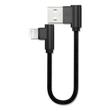 Cabo Usb P/ iPhone 15 Cm Curto L 90 Graus Carga E Dados 