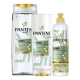  Kit Shampoo, Cond E Creme De Pentear Bambu Pantene 400ml