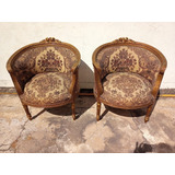 Sillon Sillones Frances Antiguo Tallado C,u