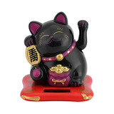 Lucky Wealth Welcoming Cat, Solar Powered Cute Waving C...