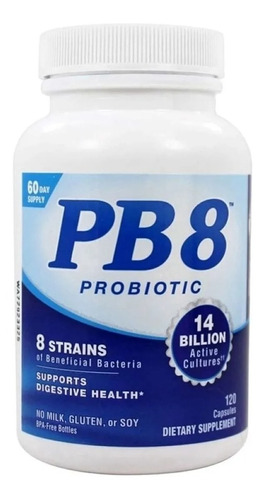 Pb8 Probiotico 14 Bilhões 120 Capsulas Importado Cod. 209