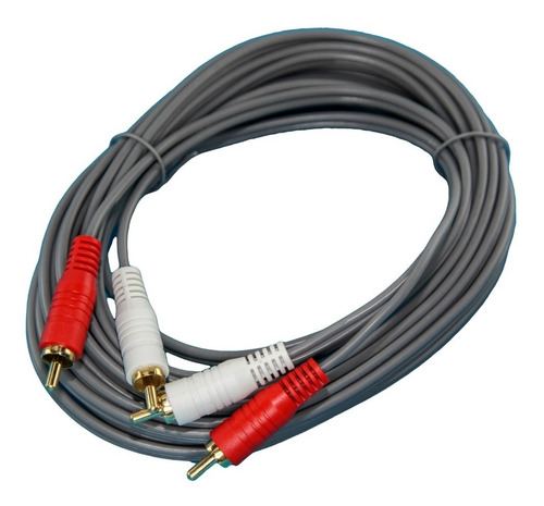 Cable Audio Estereo 1.8m 2 Rca 2x2 M/m Lujoso Oro 1° Vp Htec