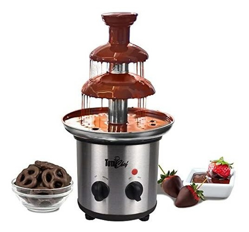 Fuente De Chocolate Total Chef 3 Niveles, 1.5 Lbs (680 G),