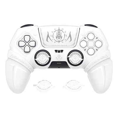 Funda de Silicona Playvital para Mando de PS5 – Edición Runes Blanca | Meses sin interés