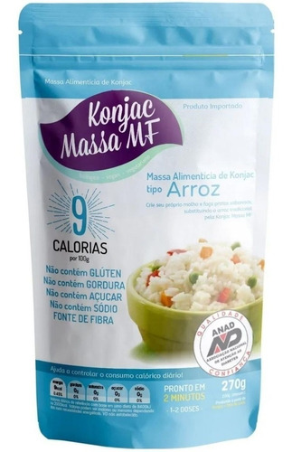 Macarrão Konjac Massa Shirataki 270g 9 Calorias - Konjac Mf Massas Arroz