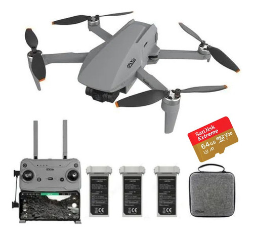 Drone Cfly Faith Mini Câmera 4k 3km Com 3 Baterias E Cartão 