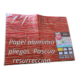 10 Pliegos Papel Aluminio Diseño Pascua De Resurrección