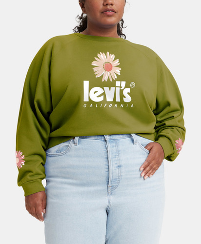 Levi's® Plus Vintage Raglan Crewneck Sweatshirt 52443-0009