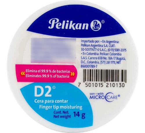 Cera Pelikan Para Contar Billetes Dactilar Antibacterial D2 