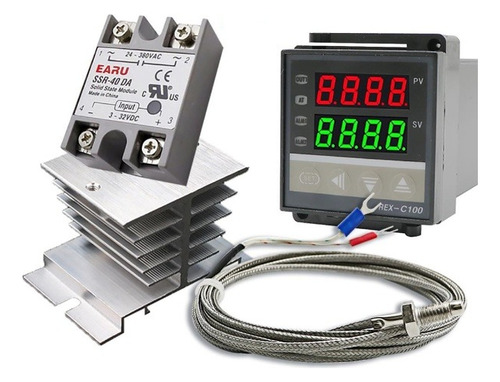 Termostato Pid Rex-c100, 0°c~400°c + Rele Ssr +termocupla